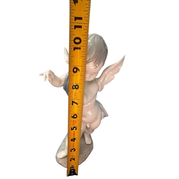 Lladro Cupid Cherub Figurine Signed Missing Flute/Horn - Picture 2 of 9